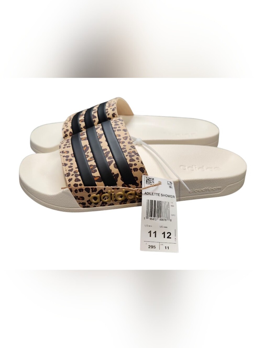 NEW Women's Adilette Shower Slides Leopard